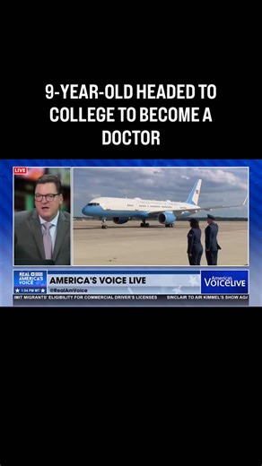 9-YEAR-OLD HEADED TO COLLEGE TO BECOME A DOCTOR In PA, 9-year-old Aiden Wilkins is already taking college classes—dreaming of becoming the youngest pediatric neurosurgeon ever. His goal? Help kids with neuro disabilities. Proof of what makes America wonderful. @stevegrubershow | America's Voice News