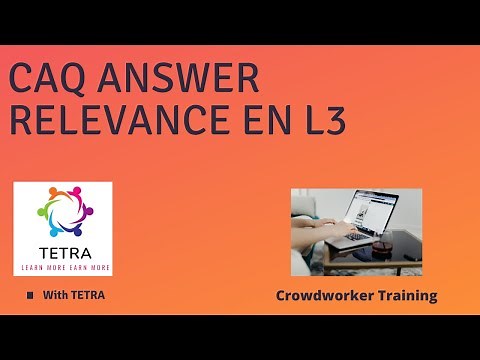 CAQ Answer Relevance EN Label 3 UHRS Training by TETRA