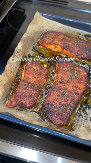 Baked honey glazed salmon easy oven recipe