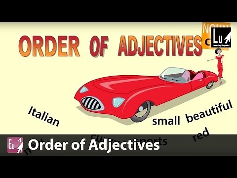 Order of Adjectives Song – Learn Grammar – Learning Upgrade App