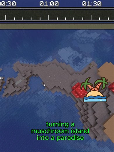 mushroom to paradise ##minecraft ##minecraftbuilds ##mc #fyp #minecraftinsanebuild #minecraftisland