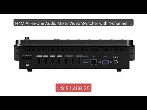 H4M All-in-One Audio Mixer Video Switcher with 4-channel high defin... — Top Rated 2026 | Buy Now!
