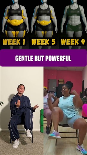 Chair dancing = confidence + curves + JOY ✨💃🏾 #chairworkout #funfitness