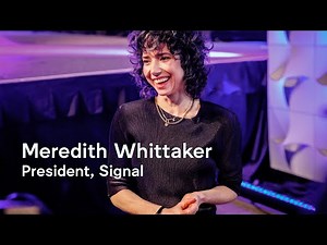 Interview Meredith Whittaker at SXSW 2025 on meaning, creativity and online safety