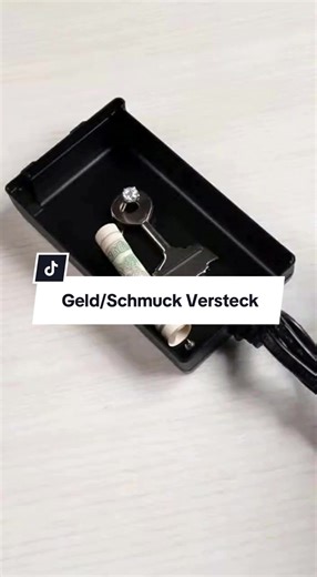 Falscher Computer-Ladegerät Schlüssel-Aufbewahrungsbox, Versteckte Geldsparbox, Diebstahlsicherer Adapter, Verdächtige Safe-Box für Schlüssel und Münzen #geld #schmuck #versteck #diebstahlschutz #tiktokmademebuyit