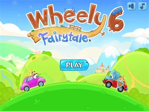 4399上的童年小游戏：wheely6 全1-14关过关过程