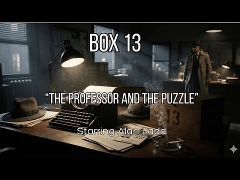 Box 13 - The Professor And The Puzzle (1949) | Alan Ladd Radio Mystery | Classic Detective Drama