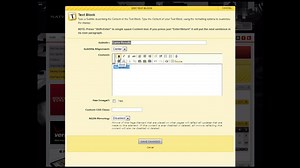 Text Block Page Element