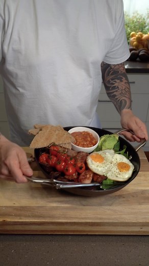 4.6M views · 10K reactions | Babe needed a Full English to bring her back to life today. #fullenglish #breakfast #food #cooking #sausage #bacon #beans #eggs | Andy cooks | Facebook
