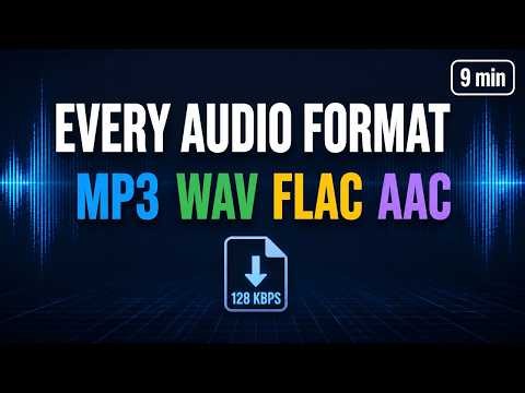 7 Audio Format Explained in 9 Minutes