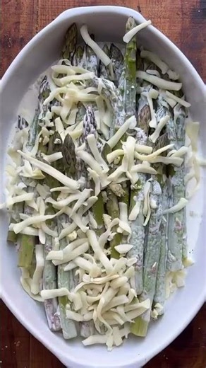 I love asparagus season and I love making this decadent side dish.