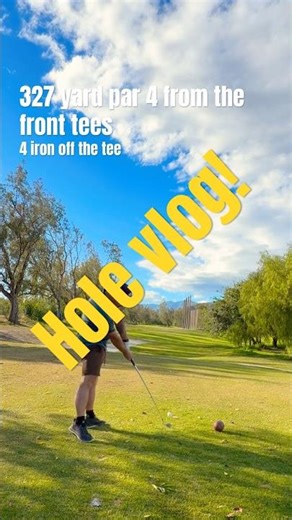 GOLF VLOG! Short par 4 👀 can I make birdie? #golf #golfvlog #golfcourse #shorts #fyp
