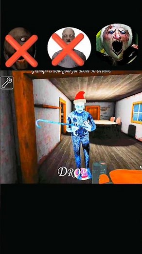 granny vs grandpa vs spider challenge shorts gameplay#granny #grannygame #grannyhorrorgame #shorts