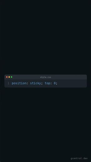 Learn CSS Position Sticky in 30s