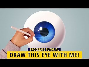 HOW TO DRAW A REALISTIC EYE IN PROCREATE (IN LESS THAN 10 MINUTES!) - Tutorial for Beginners