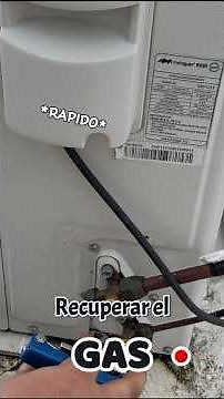 How to recover gas/refrigerant from a mini-split without a gauge | easy and fast #minisplit #hvac