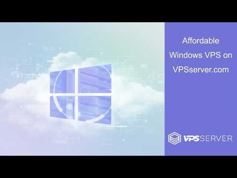 Affordable Windows VPS on VPSserver.com