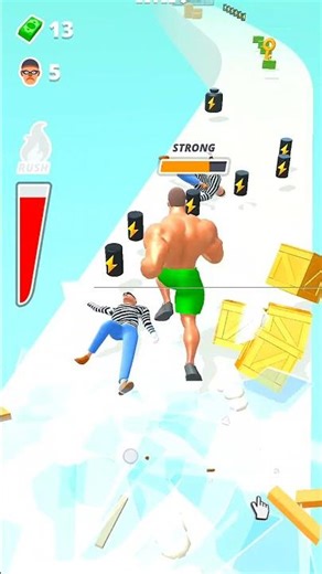 “Did you just see that strength move? “Epic double💪#MuscleRush#GamingShorts#MobileGame#satisfying
