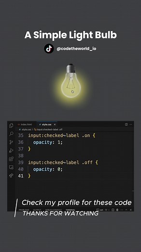 Easy HTML and CSS Tutorial to Code a Simple Light Bulb in Tokyo
