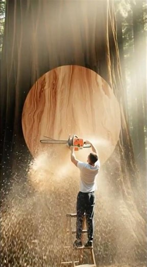 Craftsman builds tree house in amazing forest 🏡 #ai #house #crafts | BikeGen - Mountain