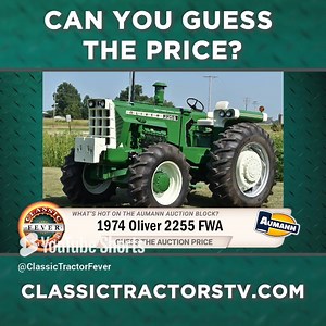 20K views · 352 reactions | Can you guess the auction price on an Oliver 2255 with Front Wheel Assist? This is one of the most popular Oliver tractors for collectors! Make your guess and see if you got it RIGHT! See more like this each week when you watch Classic Tractor Fever on RFD-TV -- and anytime on our YouTube channel! #oliver #aumannvintagepower #Youtube #classictractorfever | Classic Tractor Fever | Facebook