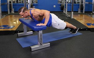 Wide Grip Incline Push Up
