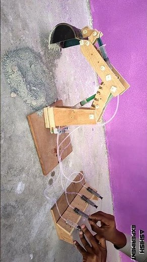 science exhibition project Make Hydraulic JCB From Cardboard/Make Hydraulic Powered Job Arm