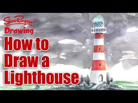 How to draw a lighthouse