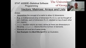 Data Structures in R - Part 3, Arrays.mp4