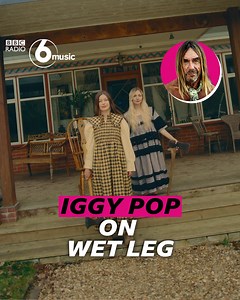 Here's some serious foot kudos from Iggy Pop for Wet Leg's drummer Henry Holmes 🦶 Iggy dropped Chaise Longue on his show last week and beautifully dissected the drums on the track. 📻 Tune in this Sunday from 4pm to hear Iggy back on the airwaves and... 🔗 Tap theBBC Sounds link below to listen back to his latest show featuring Wet Leg, Jerry Lee Lewis, Can and Little Simz https://www.bbc.co.uk/sounds/play/m0012f1g | BBC Radio 6 Music