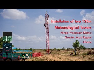 Installation of Meteorological Masts - Konikablo Wind Farm - Ghana