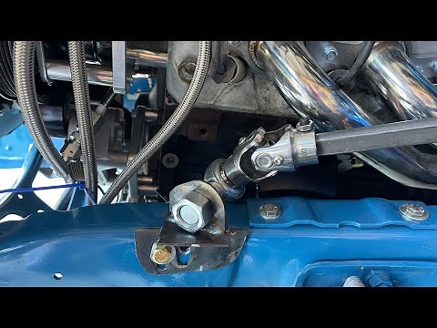 C10 rack and pinion from POL, and Flaming River steering column.