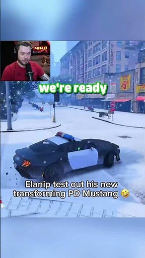 Elanip Tests New Tank Transforming PD Mustang in GTA 5 RP