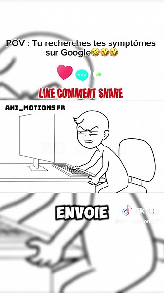 POV : Tu recherches tes symptômes sur Google🤣🤣🤣 @ImDylanOff #animation #pourtoi #humour #drole #Cartoon