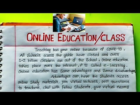 Online Education Report /Essay In English | Online Class Essay | Online Education During Lockdown