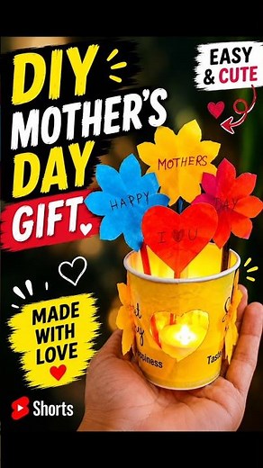 DIY Mothers Day Gift ❤️ Easy Handmade Gift Idea #diycraft #mothersday #gift