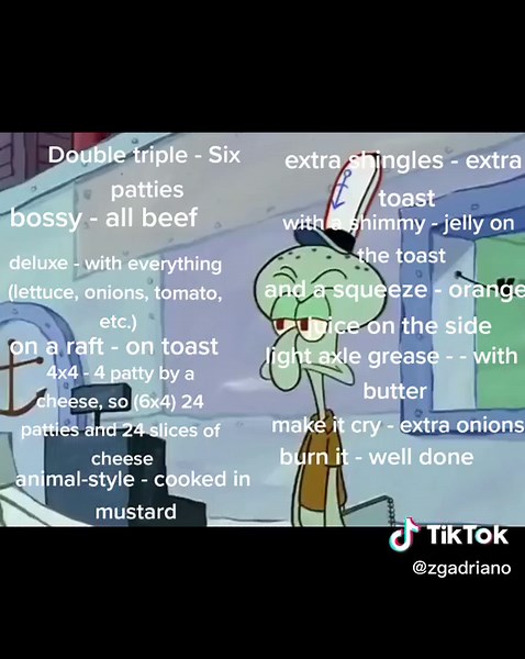 Decoding Bubble Bass's Order in SpongeBob Squarepants