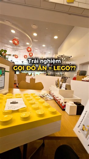 Ordering food with LEGO - a unique experience at LEGO House #LEGO #minichef #alongbrick #LEGOHouse
