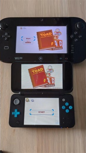 Toad Treasure Tracker- Nintendo WiiU vs New 2DS XL Speed Comparison