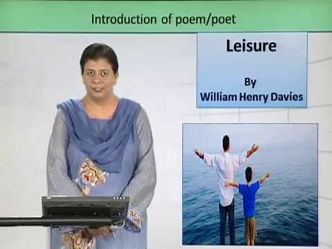 Leisure by W. H Davies, Ist Year Poem | 1st Year English Poem | Summary | Complete Explanation