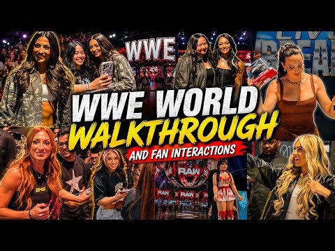 WWE World Walkthrough Stephanie McMahon, Rhea Ripley, Jade Cargill, Becky Lynch & Fan Interactions 😤