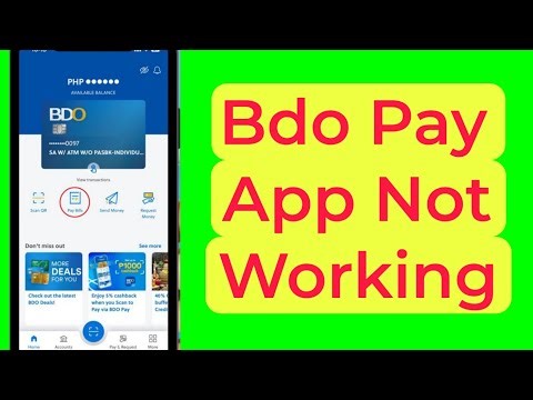 Bdo Pay App Not Working Problem Solve