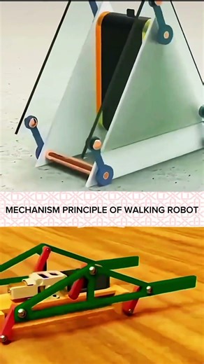 Walking Robot Mechanism Explained | How Linkage Systems Work in Robotics #shorts
