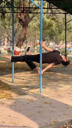 Gravity Defying Human Flag 😳💪 #shorts