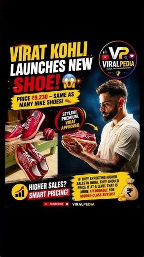 Virat Kohli’s New One8 Shoes Cost ₹9,230! Worth It or Overpriced? 👟😱#viratkohli #shoes ##one8 #viral