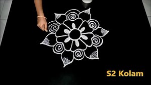 185K views · 7.5K reactions | for 1800+ rangoli videos visit my youtube channel https://www.youtube.com/c/S2Kolam | S2 Kolangal | Facebook