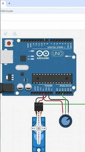 Arduino Project Servo Motor Control with Potentiometer | C++ Code 🔥
