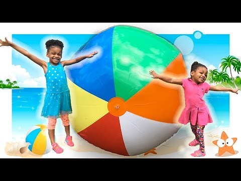 Bubble Ball Family Fun Playtime! Outside Giant Ball for Kids Video | Naiah & Elli