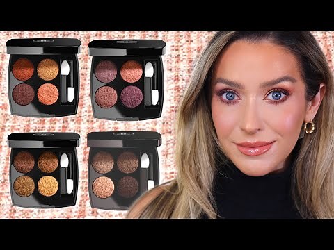 NEW CHANEL TWEED EYESHADOW PALETTE COLLECTION SWATCHES & FIRST IMPRESSIONS