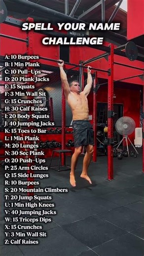 I Turned Names Into a Brutal Workout #workout #challenge #fitness